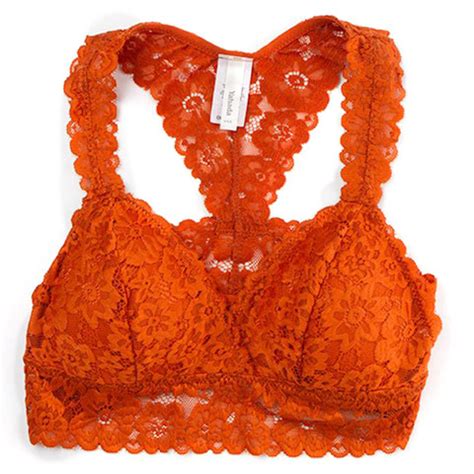 Amazon.com: Orange Lace Bralette.